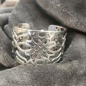 Brighton Christo Paris Wide Cuff bracelet in Silver